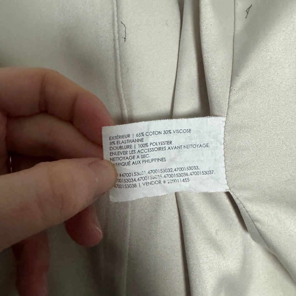 Club Monaco Off White Trench Coat - Picture 8 of 8